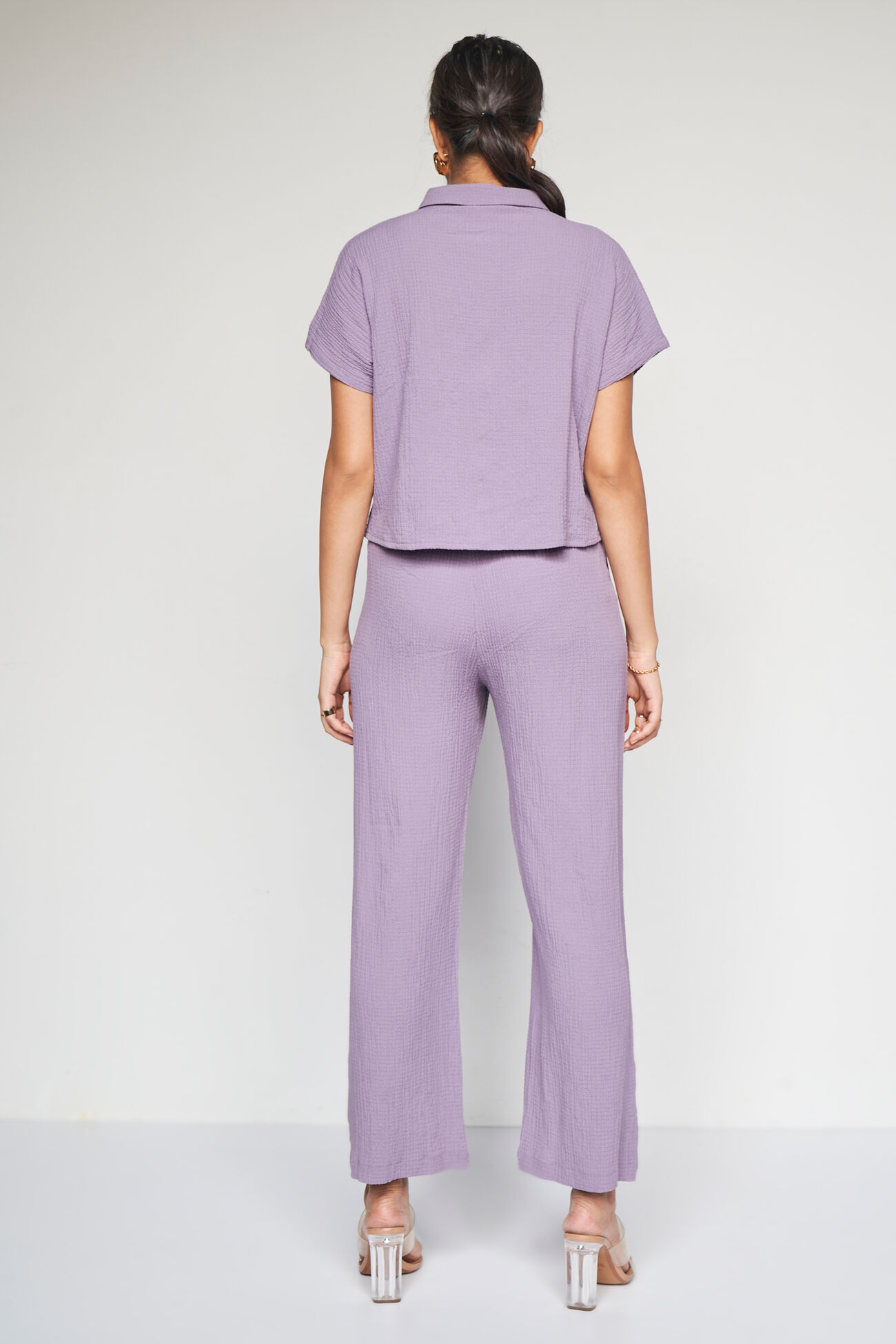 Solid Staple Co-ords Set, Lilac, image 5